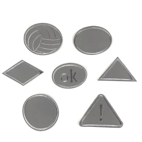 Reflecterende strijk emblemen / patches kopen? Nieuw in ons assortiment!