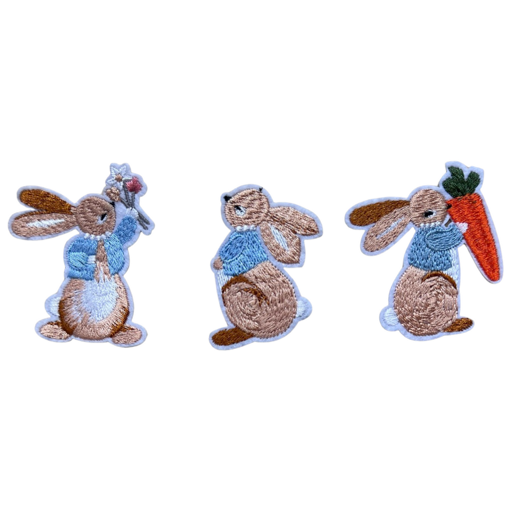 Konijn Bunny Strijk Patch Set 6 stuks
