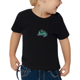 Lucky tekst Opnaai Embleem Patch Sticker o peen zwart t-shirtje