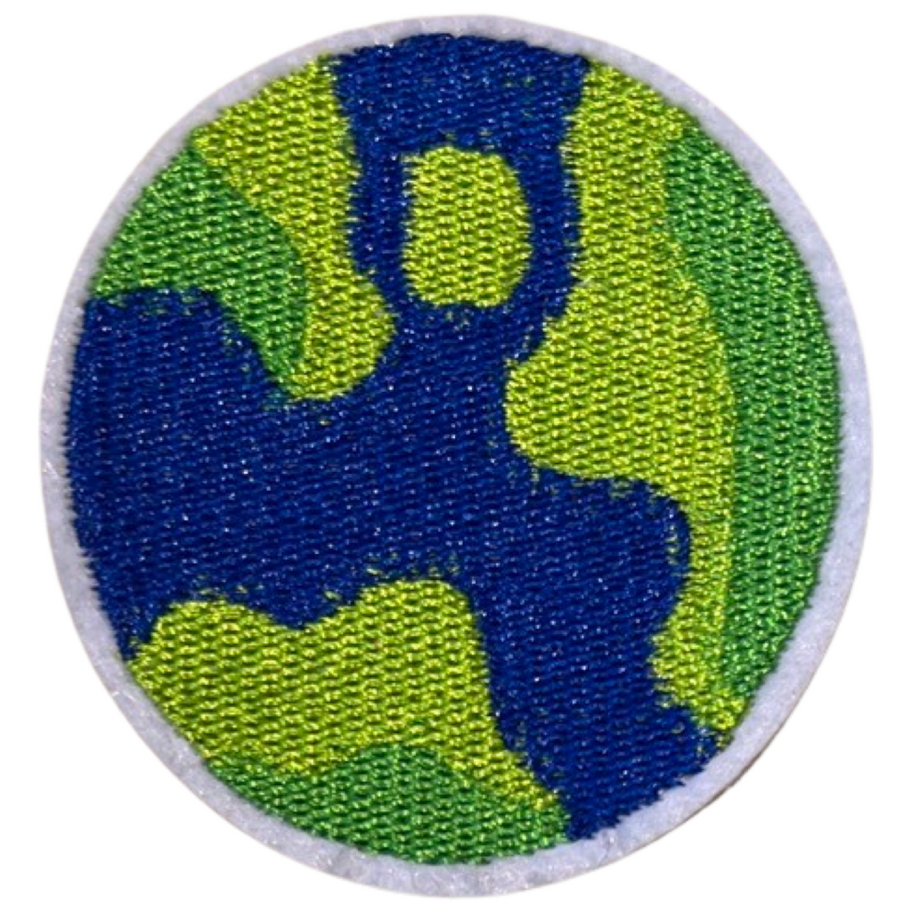 Planeet Aarde Strijk Embleem Patch