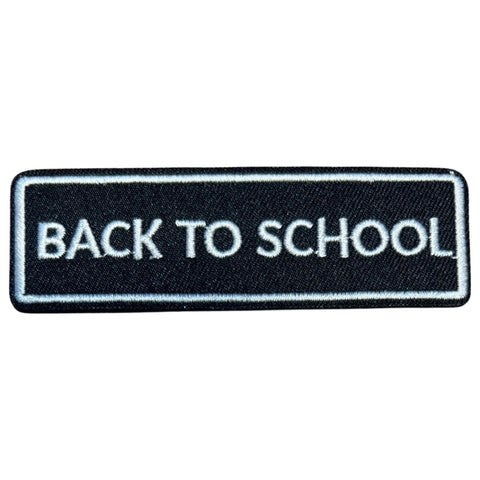 Back To School Tekst Strijk Embleem Patch