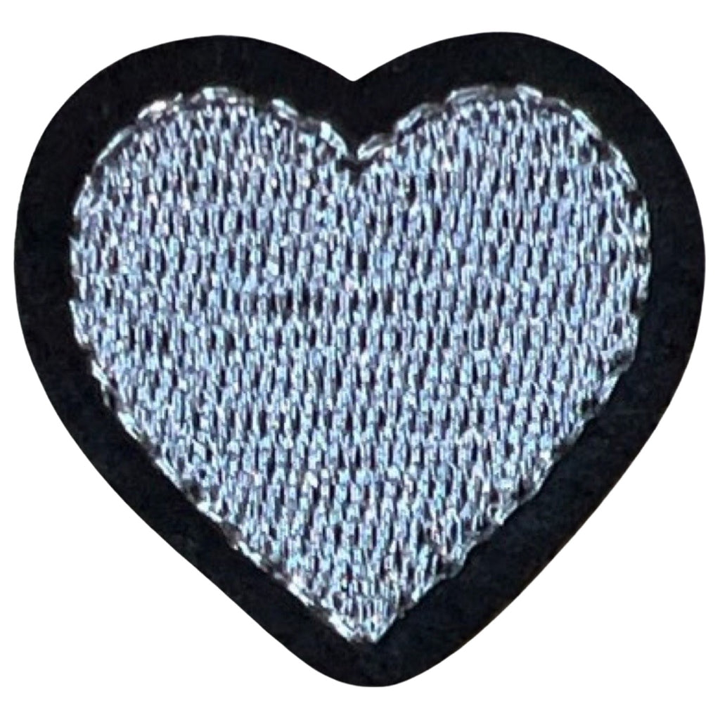 Hart Hartje Zilver Strijk Applicatie Patch