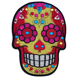 Sugar Skull Schedel XL Strijk Embleem Patch