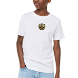 Anker Marine Embleem Strijk Patch op een wit t-shirt