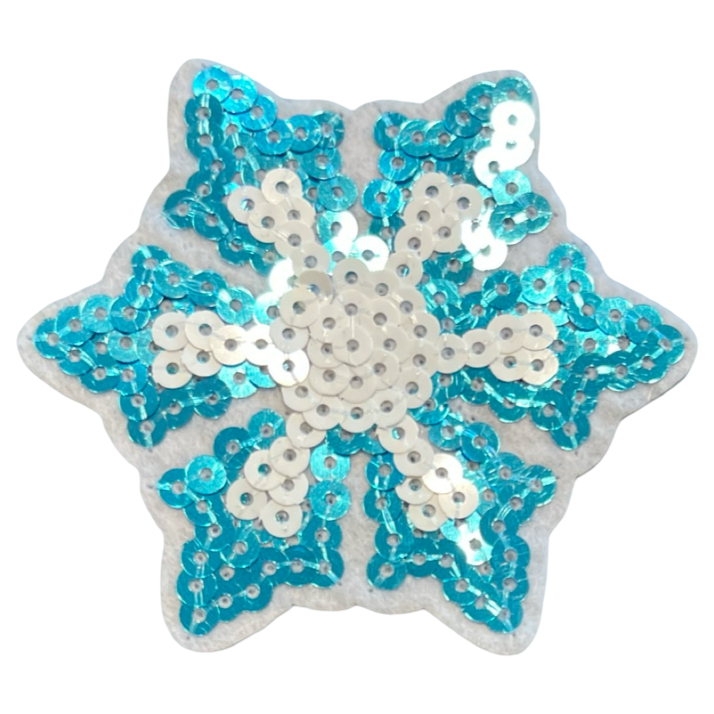 Sneeuw IJskristal Paillette Strijk Embleem Patch
