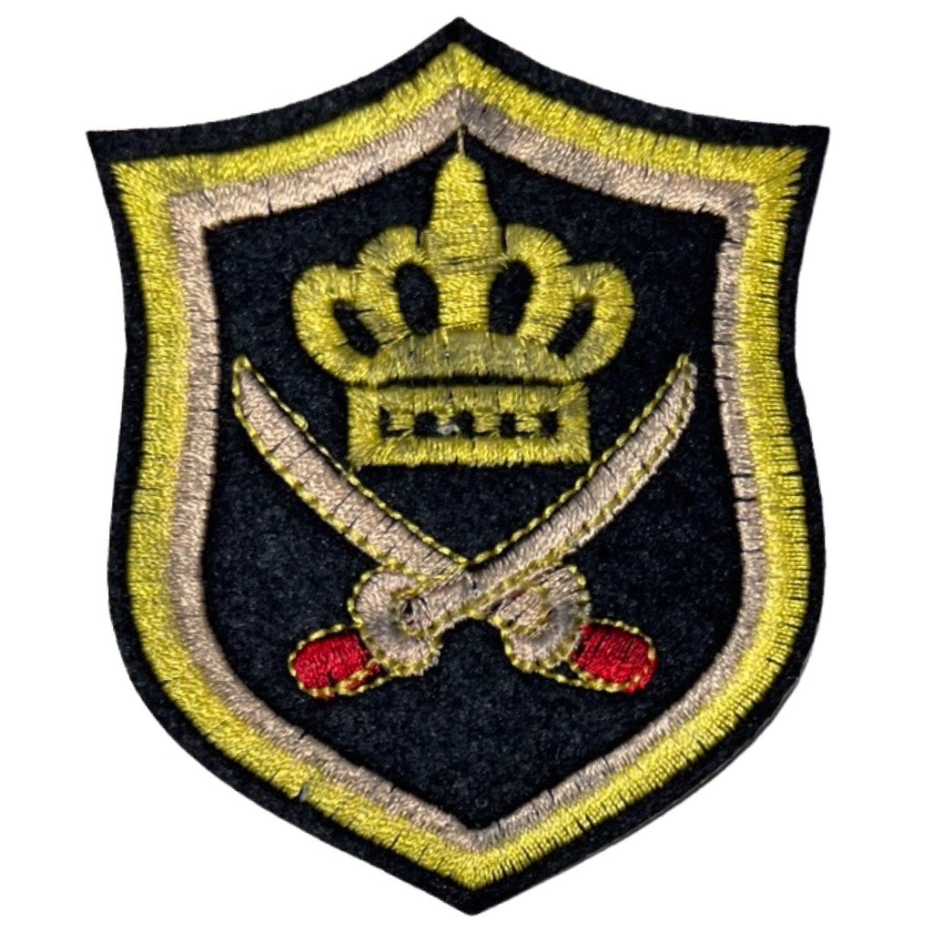 Strijk Embleem Patch Kroon Sabels