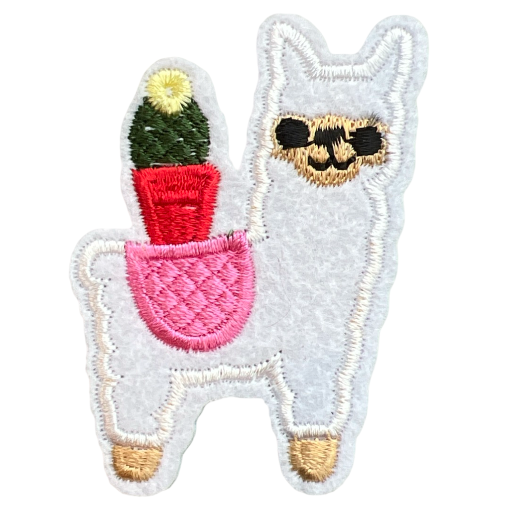 Alpaca Lama Cactus Strijk Embleem Patch