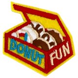 Donut Fun Doos Strijk Embleem Patch