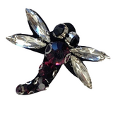 Vlieg Insect Bij Strass Op Naai Fashion Part