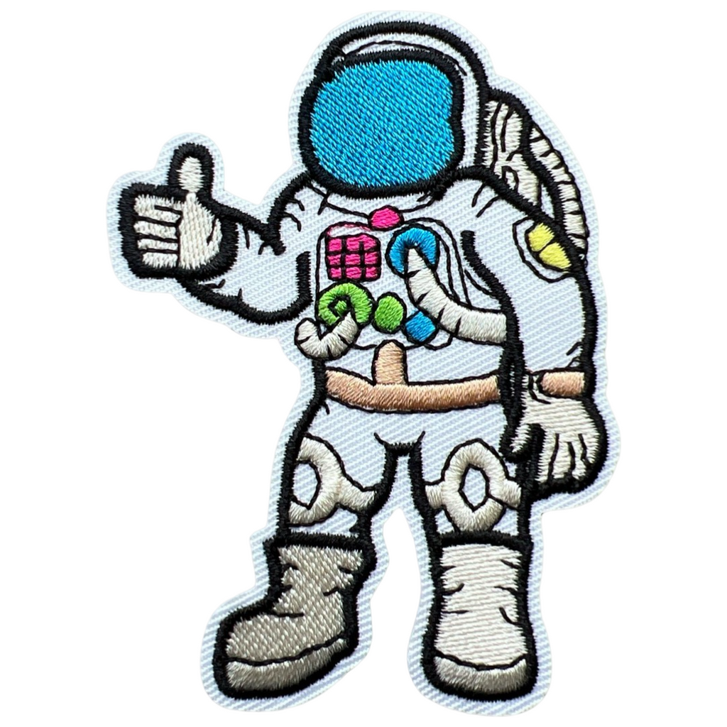 Astronaut Strijk Embleem Patch Thumbs Up