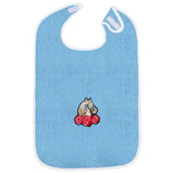 Paard Pony Rozen Strijk Embleem Patch op een blauwe slabber