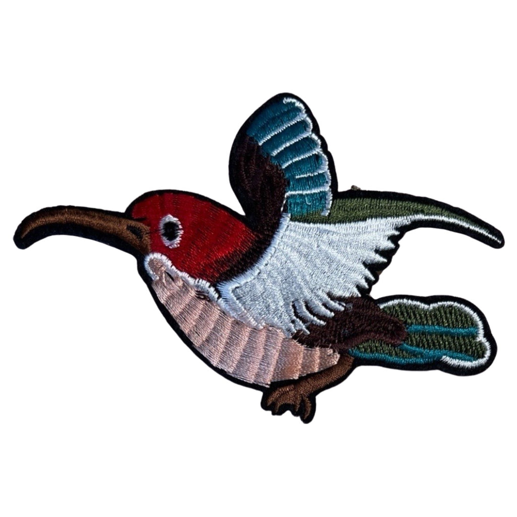Vogel Kromme Snavel Strijk Embleem Patch