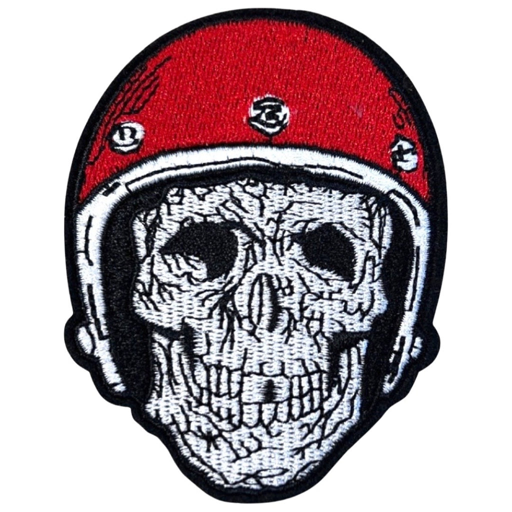 Skull Schedel Helm Strijk Embleem Patch