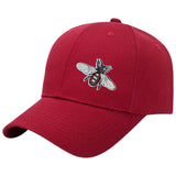 Bij Bijen Paillette Strijk Embleem Patch p een rode cap