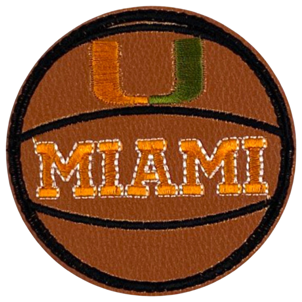 Basketbal Miami Strijk Embleem Patch