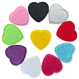 Alle kleurvarianten van het Hartje Strijk Embleem Patch Applicatie Medium