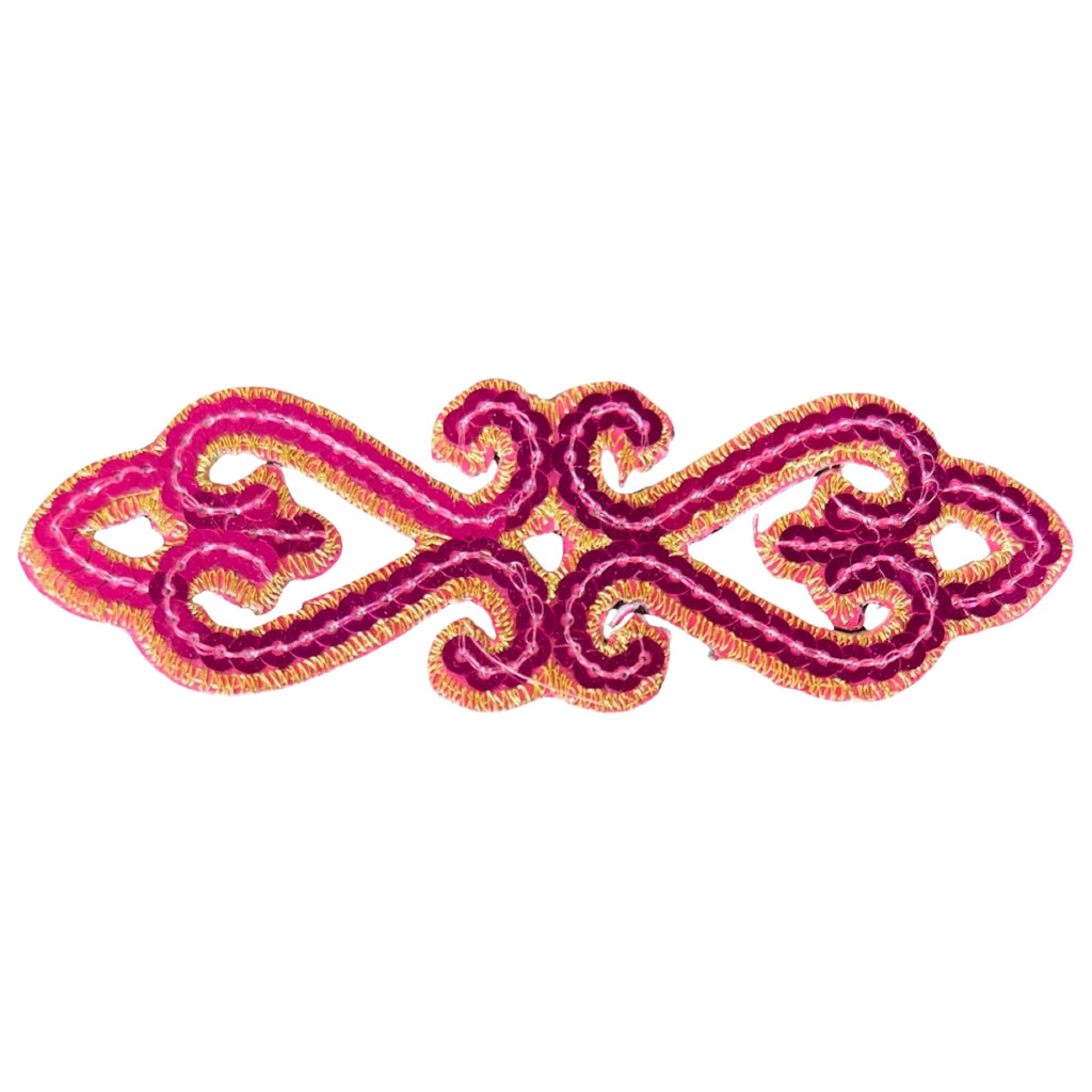 Tribal Paillette Roze Cosplay Sequins Strijk Embleem Patch