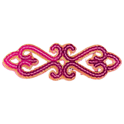 Tribal Paillette Roze Cosplay Sequins Strijk Embleem Patch
