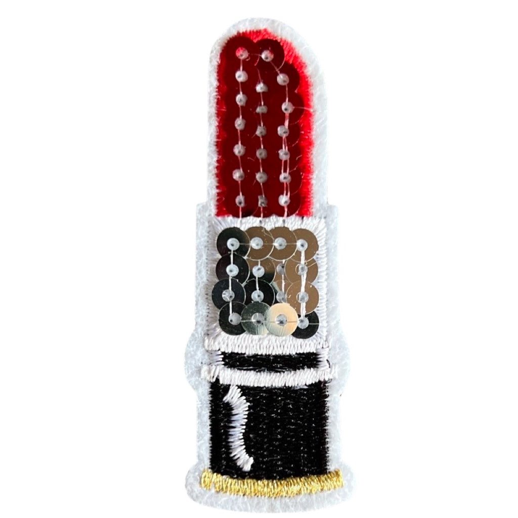 Lipstick Strijk Embleem Patch Paillette