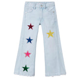 Ster Glitter Paillette Strijk Embleem Patch Blauw