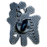 Skelet Geraamte Ribben Bloemen Emaille Pin