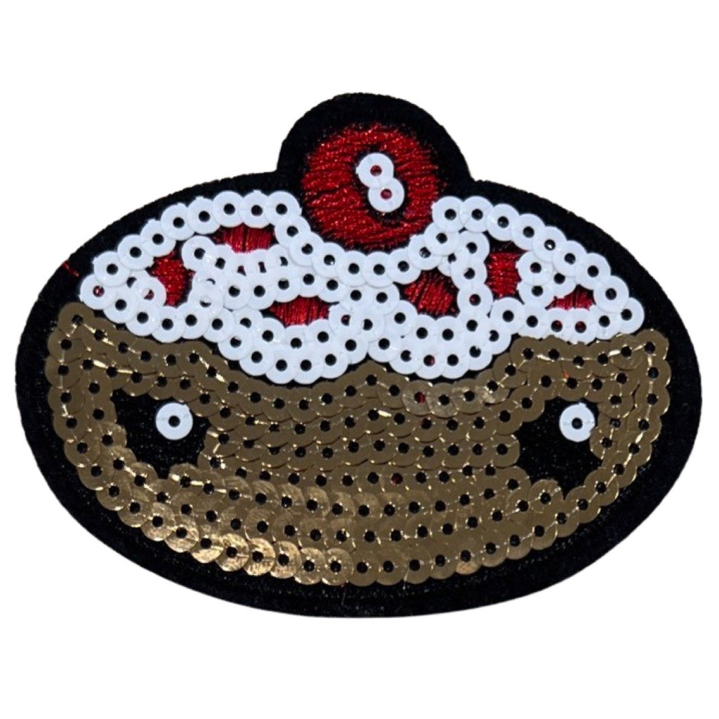 Donut Gebak Kers Strijk Embleem Patch