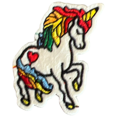 Eenhoorn Paardje Strijk Patch Applicatie