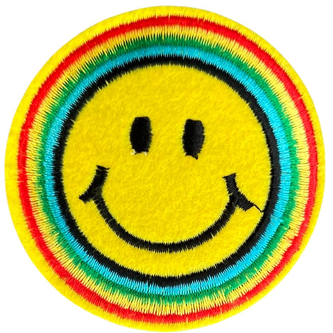 Emoji Strijk Embleem Patch Rasta