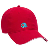 Sugar Skull Doodskop  Emaille Pin op een rode cap