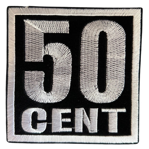 50 Cent Tekst Strijk Embleem Patch