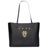 Embleem Strijk Patch Paillette Fashion op een zwarte tas