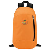 Sinaasappel Mandarijn Strijk Embleem Patch Oranje op een oranje rugzak