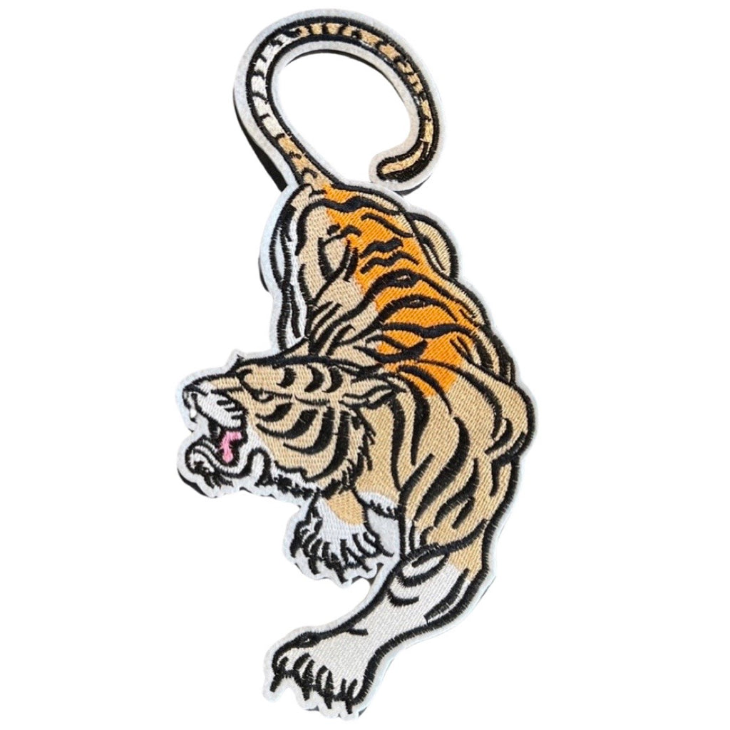 Tijger XL Strijk Embleem Patch Rechts