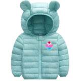 Cupcake Met Kers Strijk Embleem Patch op een baby jasje