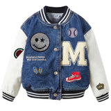 Meloen Water Meloen Strijk Embleem Patch op een mouw van een baseball jasje