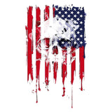 USA Vlag Stars And Stripes Skull Strijk Applicatie