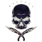 Piraten Doodskop Skull Met Sabels Full Color Strijk Applicatie