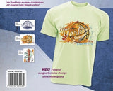 New York City Basketbal Strijk Applicatie opeen licht geel t-shirt