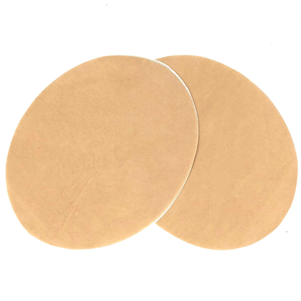 Set van twee Elleboog Knie Strijk Stukken Lappen Patches Licht Beige