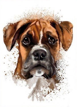 Boxer Hond Honden XL Strijk Applicatie