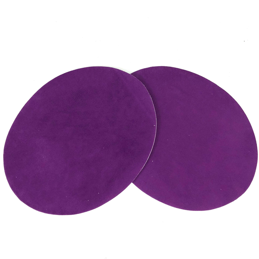 Set van twee Elleboog Knie Strijk Stukken Lappen Patches Paars
