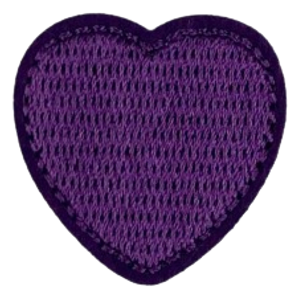 Hartje Strijk Embleem Patch Applicatie Paars Medium