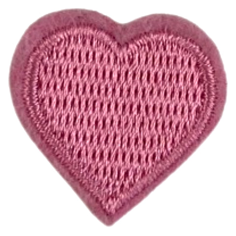 Klein Hartje Strijk Embleem Patch Applicatie Roze Small
