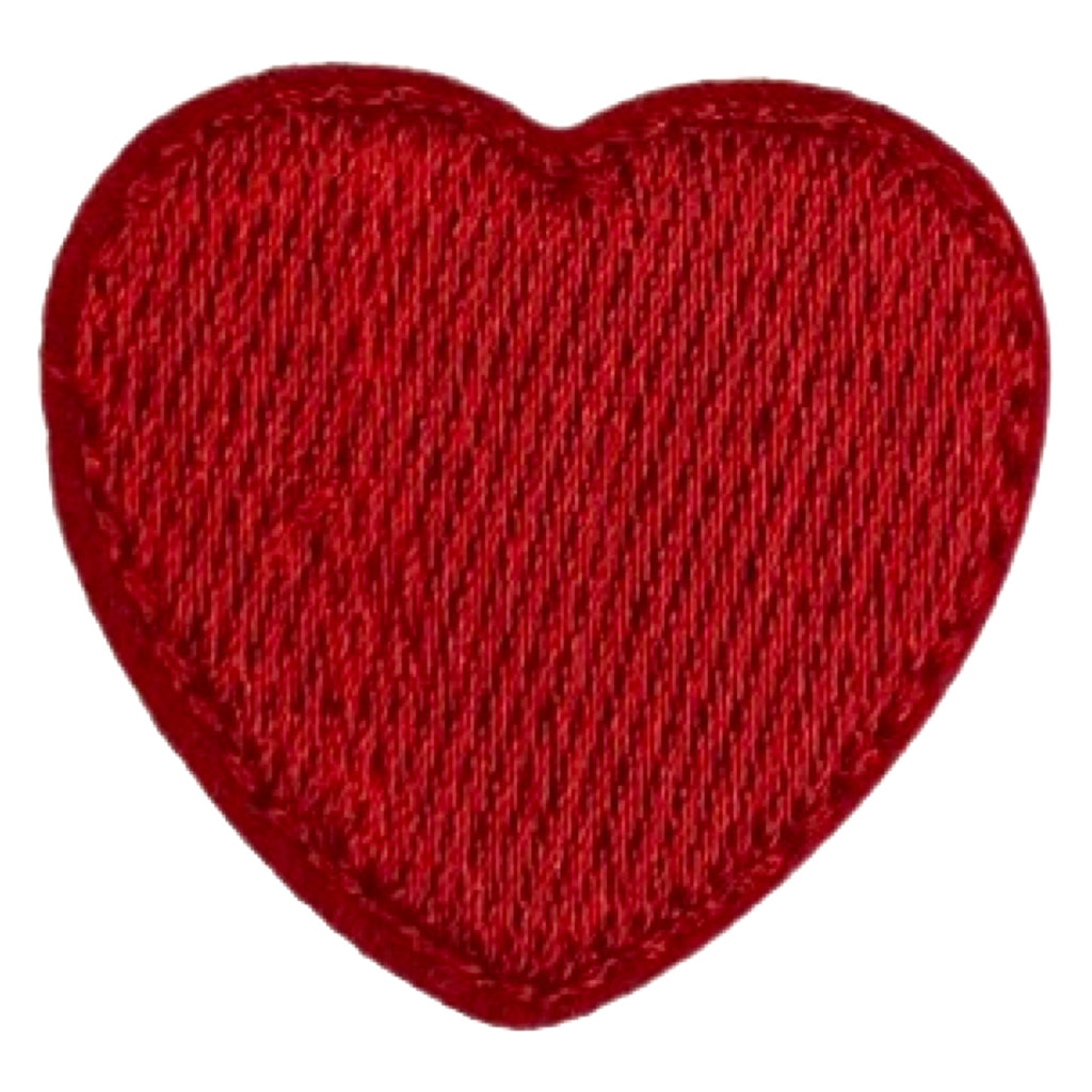 Hartje Strijk Embleem Patch Applicatie Rood Medium