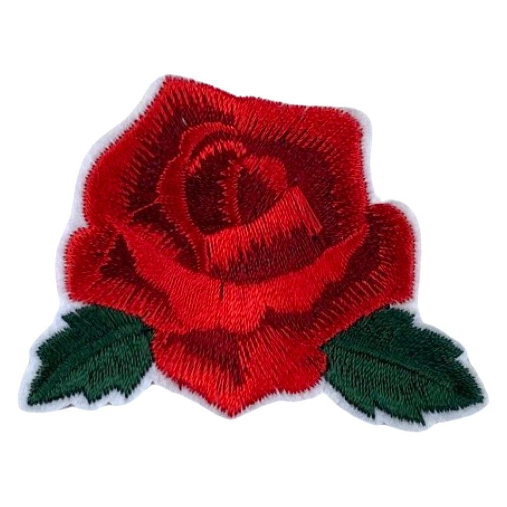 Roos Strijk Applicatie Patch Embleem Rood