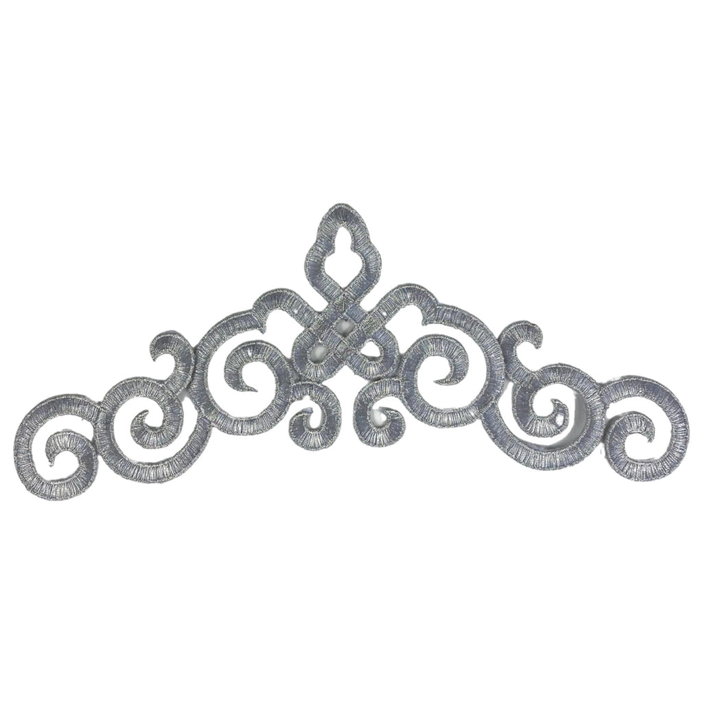 Venetiaans Kant Sequins Cosplay Strijk Applicatie Patch Zilver