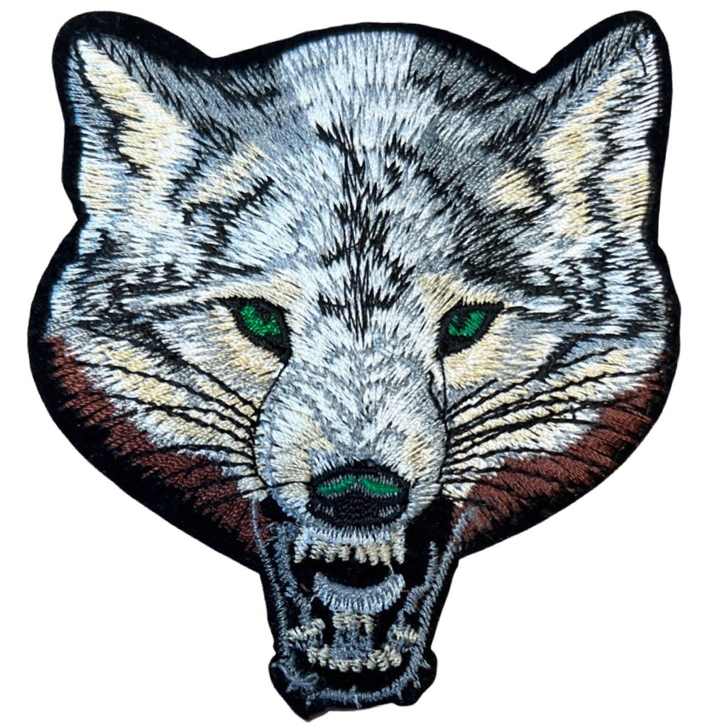Wolf Groene Ogen Strijk Embleem Patch