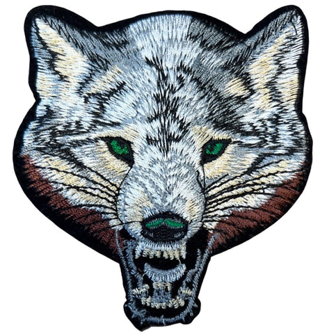 Wolf Groene Ogen Strijk Embleem Patch