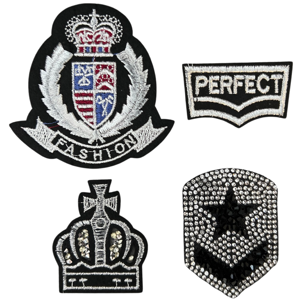 Perfect Fashion Strass Strijk Embleem Patch Set