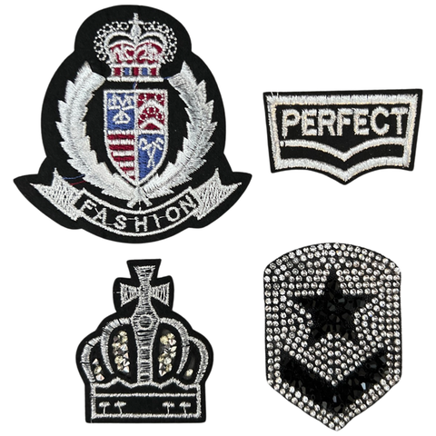 Perfect Fashion Strass Strijk Embleem Patch Set